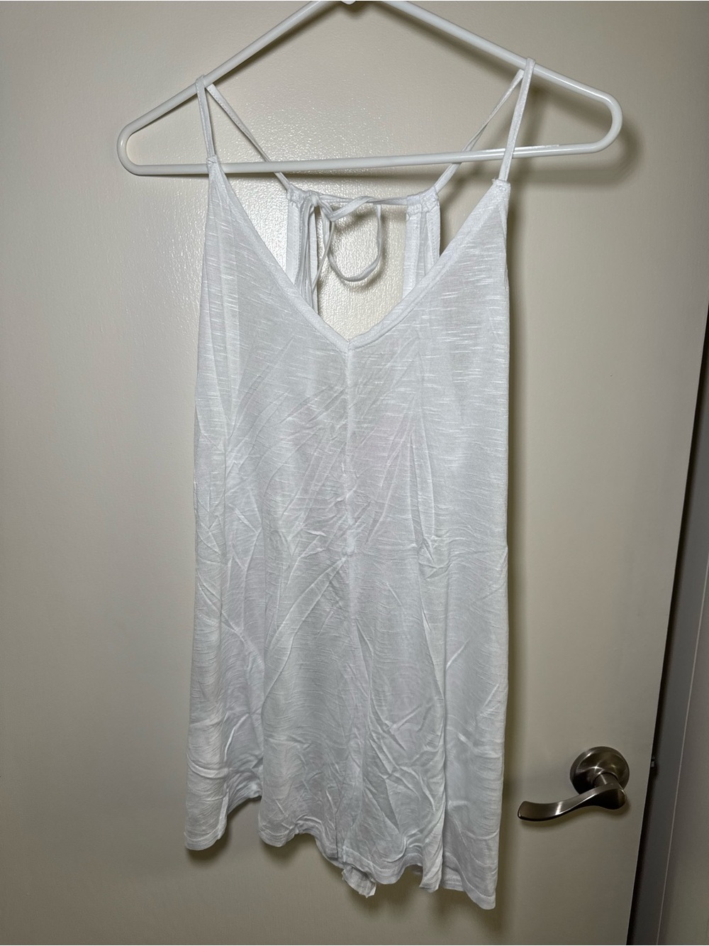 Pink Lily White Tie-Back Swim Coverup